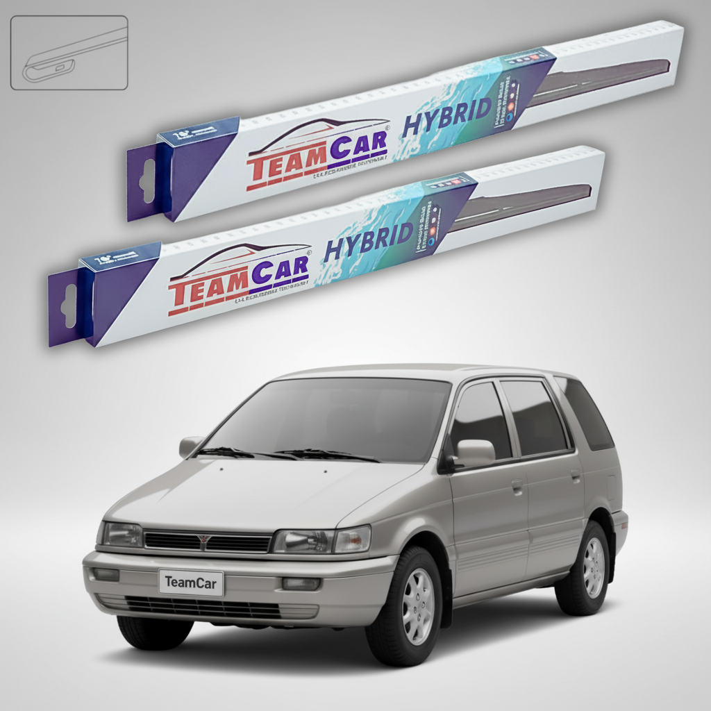 Ștergătoare TeamCar® pentru Mitsubishi Santamo MPV 1999–2004 – Set Față Hibrid