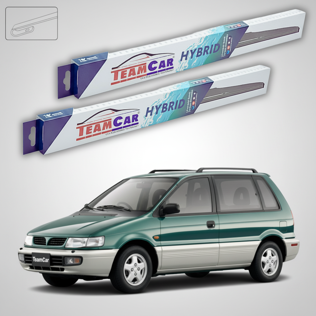 Ștergătoare TeamCar® pentru Mitsubishi Space Runner II (N6_W) 1999–2002 – Set Față Hibrid
