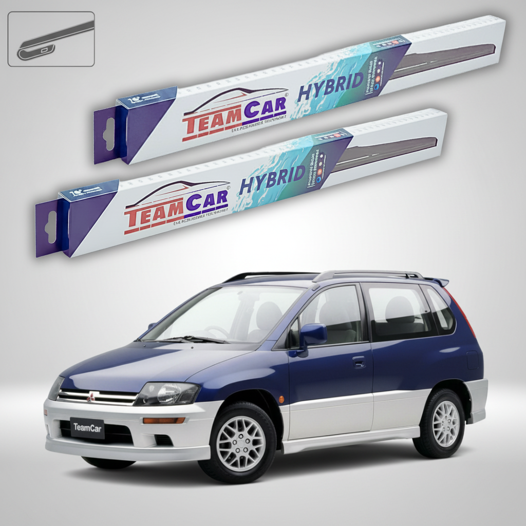 Ștergătoare TeamCar® pentru Mitsubishi Space Runner I (N1_W, N2_W) 1991–1999 – Set Față Hibrid