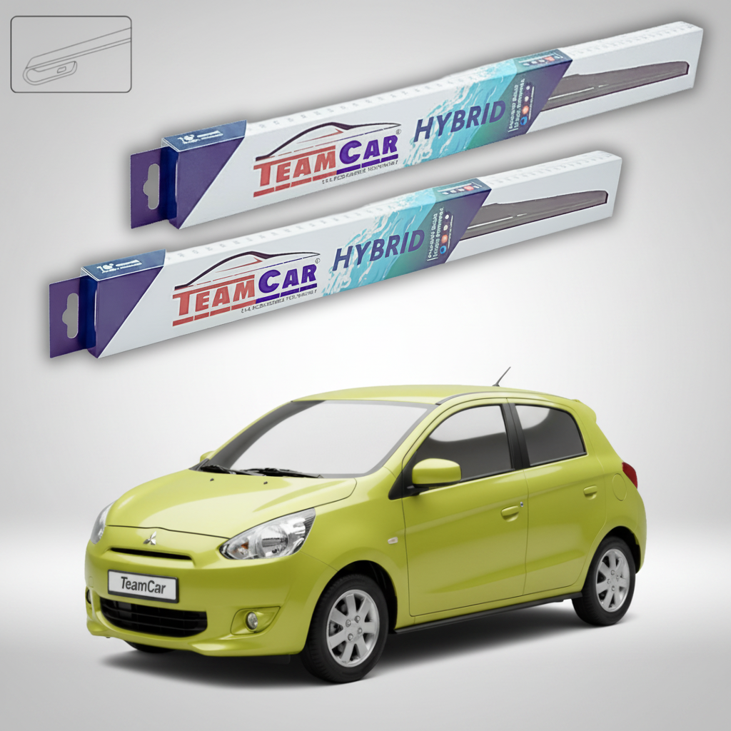Ștergătoare TeamCar® pentru Mitsubishi Space Star II (A0_A / LA) 2012–prezent – Set Față Hibrid