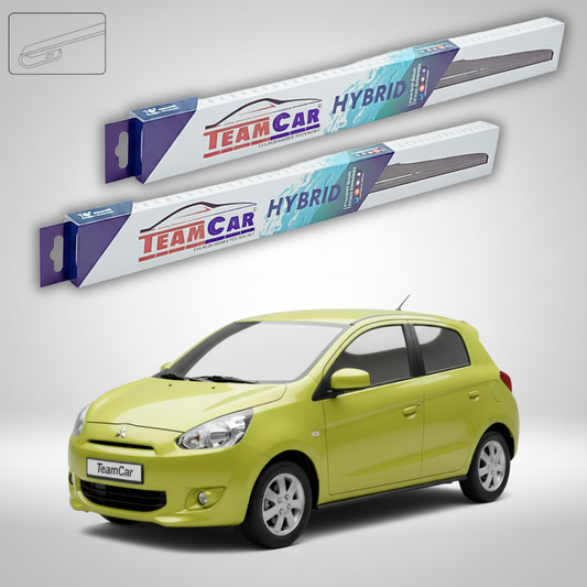 Ștergătoare TeamCar® pentru Mitsubishi Space Star II (A0_A / LA) 2012–prezent – Set Față Hibrid