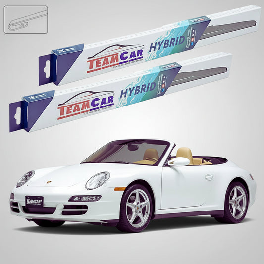 Ștergătoare Porsche 911 Carrera 4 Cabrio 997.1 2005-2008 | Set Față Hibrid – TeamCar®
