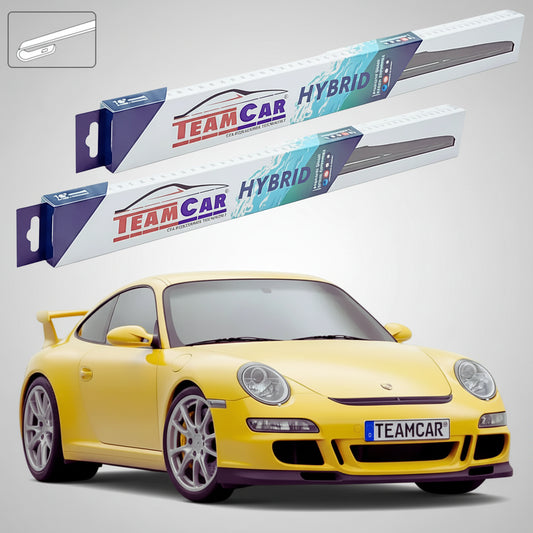 Ștergătoare Porsche 911 GT3 997.1 2006-2009 | Set Față Hibrid – TeamCar®