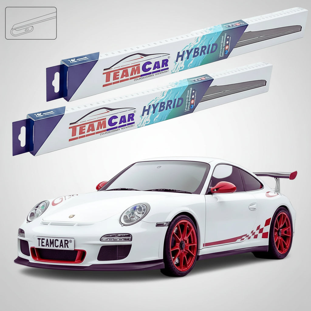 Ștergătoare Porsche 911 GT3 RS 997.2 2009-2012 | Set Față Hibrid – TeamCar®