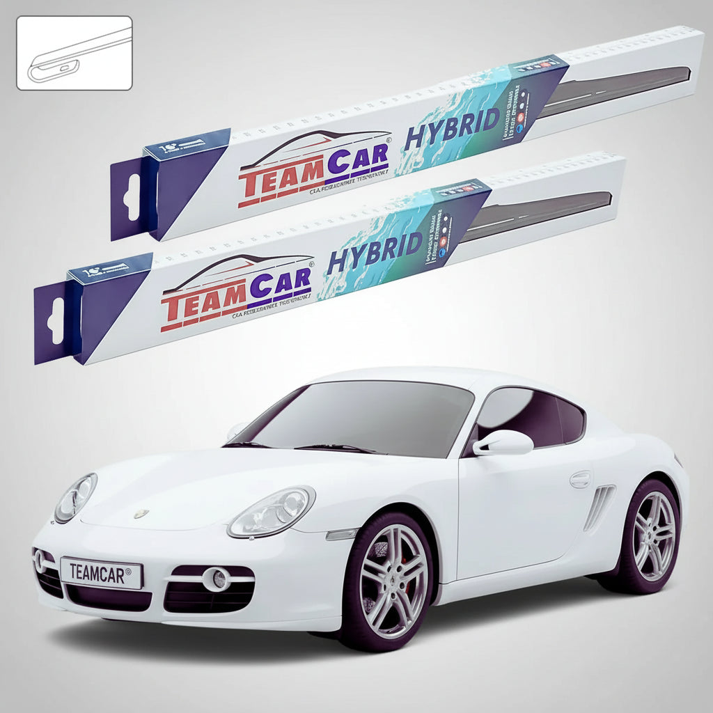 Ștergătoare Porsche Cayman 987C 2005-2012 | Set Față Hibrid – TeamCar®