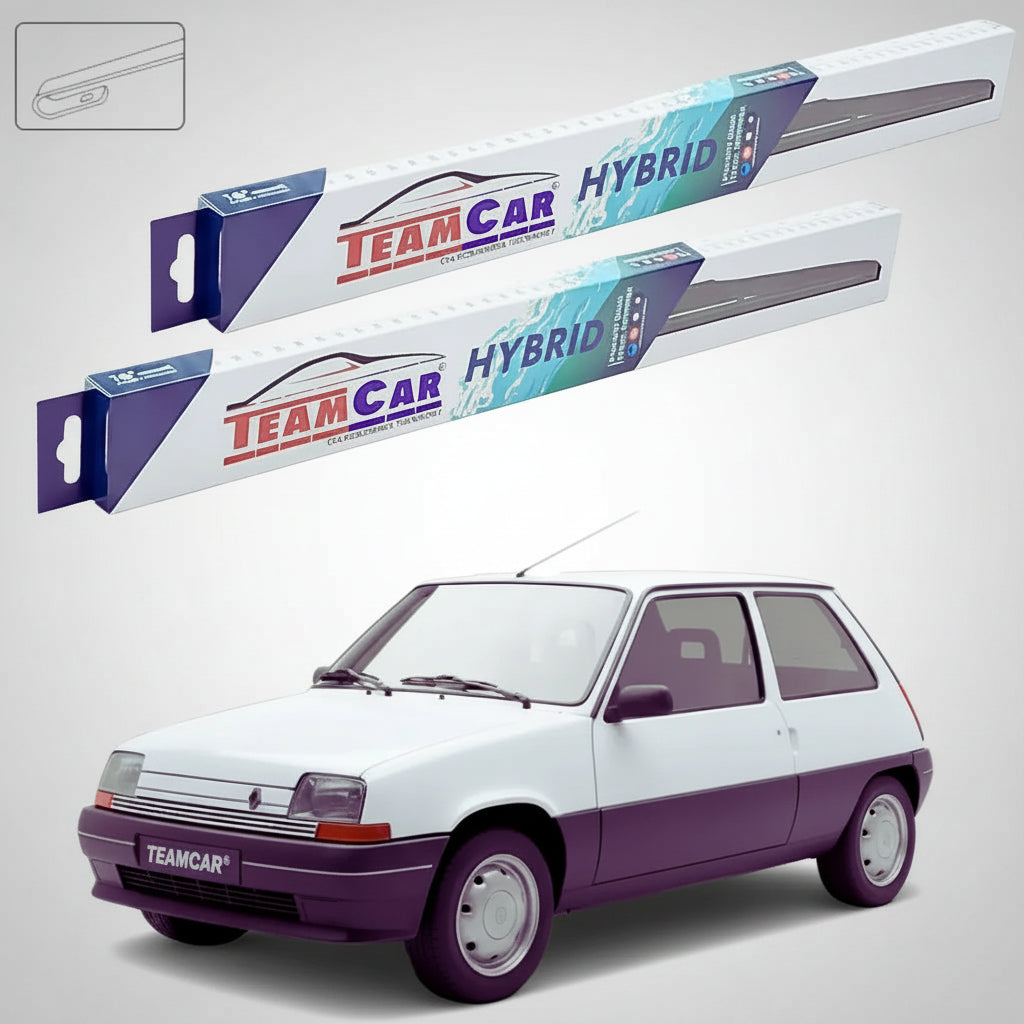 Ștergătoare Renault 5 Supercinq Hatchback 1990-1996 | Set Față Hibrid – TeamCar®