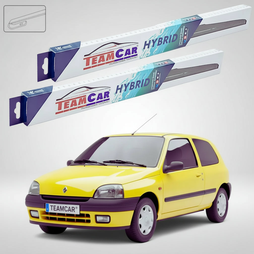 Ștergătoare Renault Clio I Faza 2/3 Hatchback 1994-1998 | Set Față Hibrid – TeamCar®