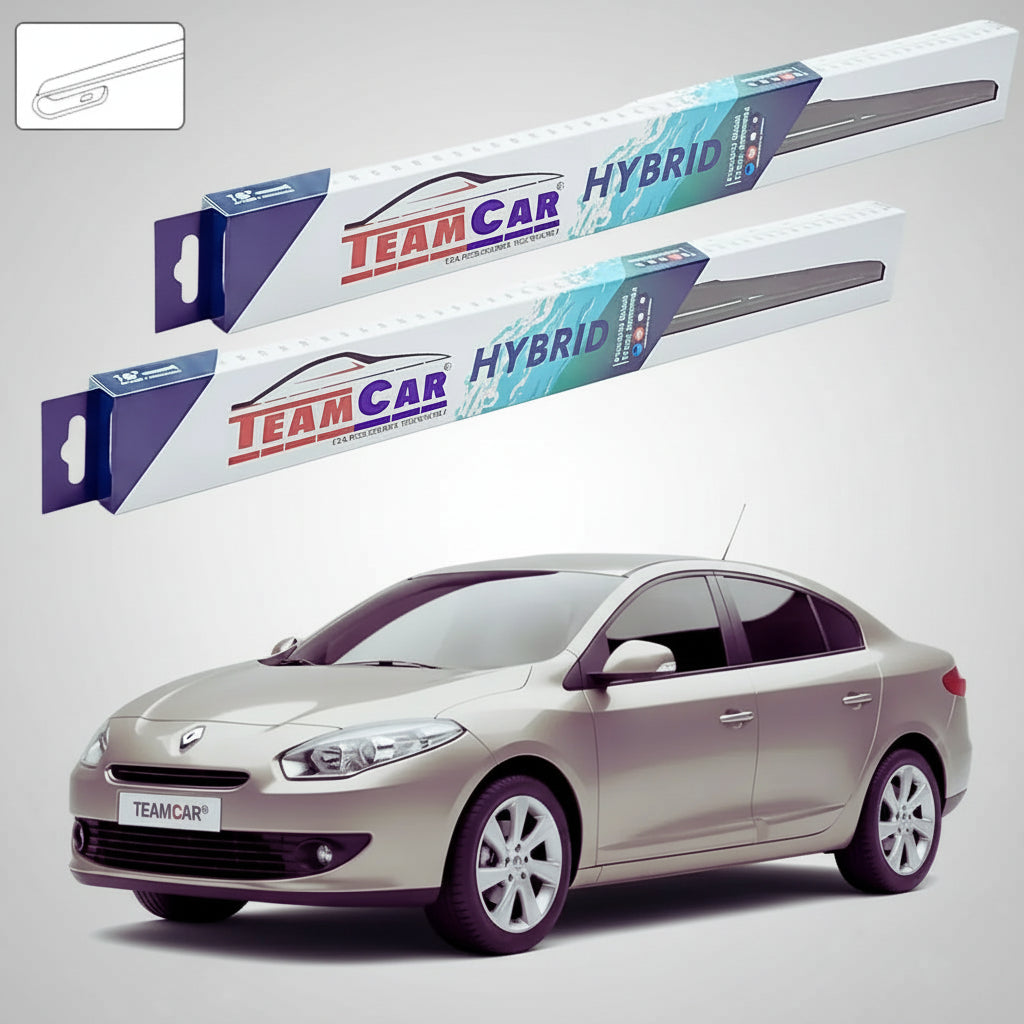 Ștergătoare Renault Fluence Sedan 2009-prezent | Set Față Hibrid – TeamCar®