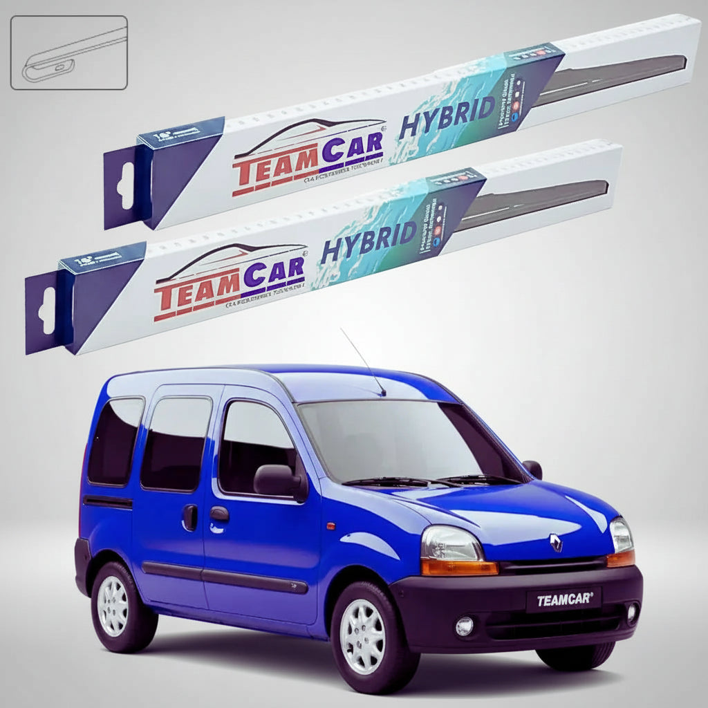 Ștergătoare Renault Kangoo I MPV 1997-2007 | Set Față Hibrid – TeamCar®
