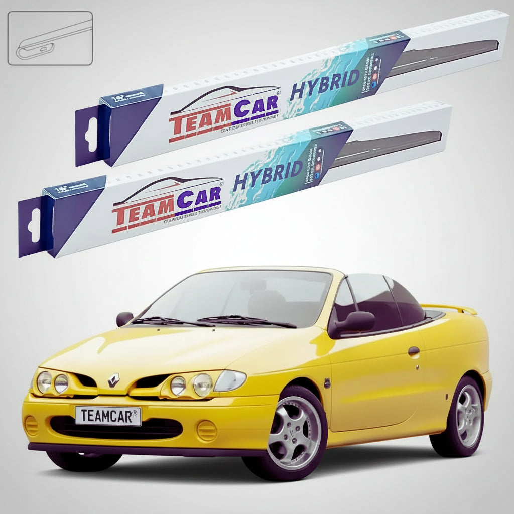 Ștergătoare Renault Megane I Cabriolet 1996-2003 | Set Față Hibrid – TeamCar®