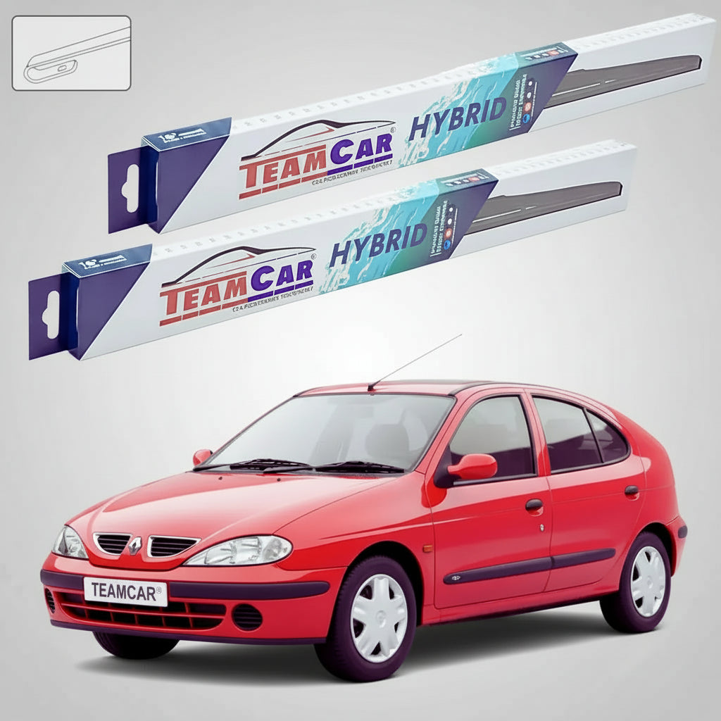 Ștergătoare Renault Megane I Hatchback 1996-2002 | Set Față Hibrid – TeamCar®