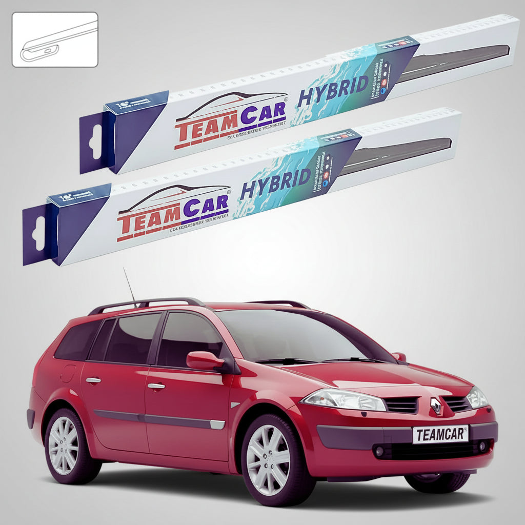 Ștergătoare Renault Megane II Grandtour Break 2002-2006 | Set Față Hibrid – TeamCar®