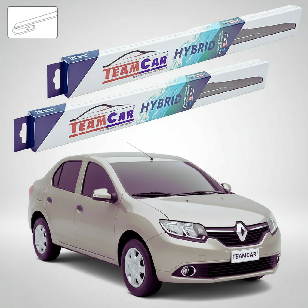 Ștergătoare Renault Symbol III Sedan 2013-2015 | Set Față Hibrid – TeamCar®