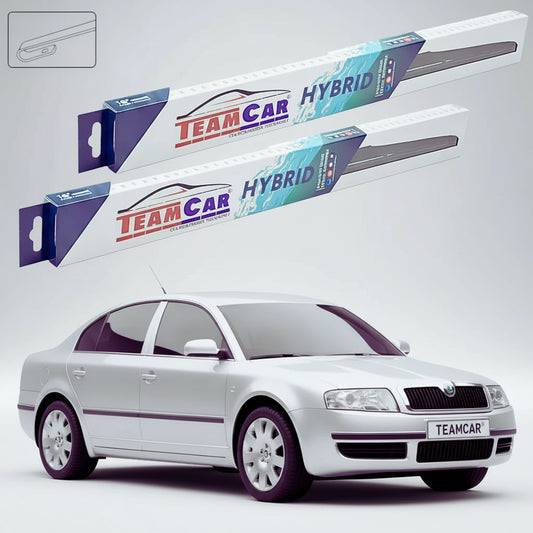 Ștergătoare Skoda Superb 3U4 2001-2004 | Set Față Hibrid – TeamCar®