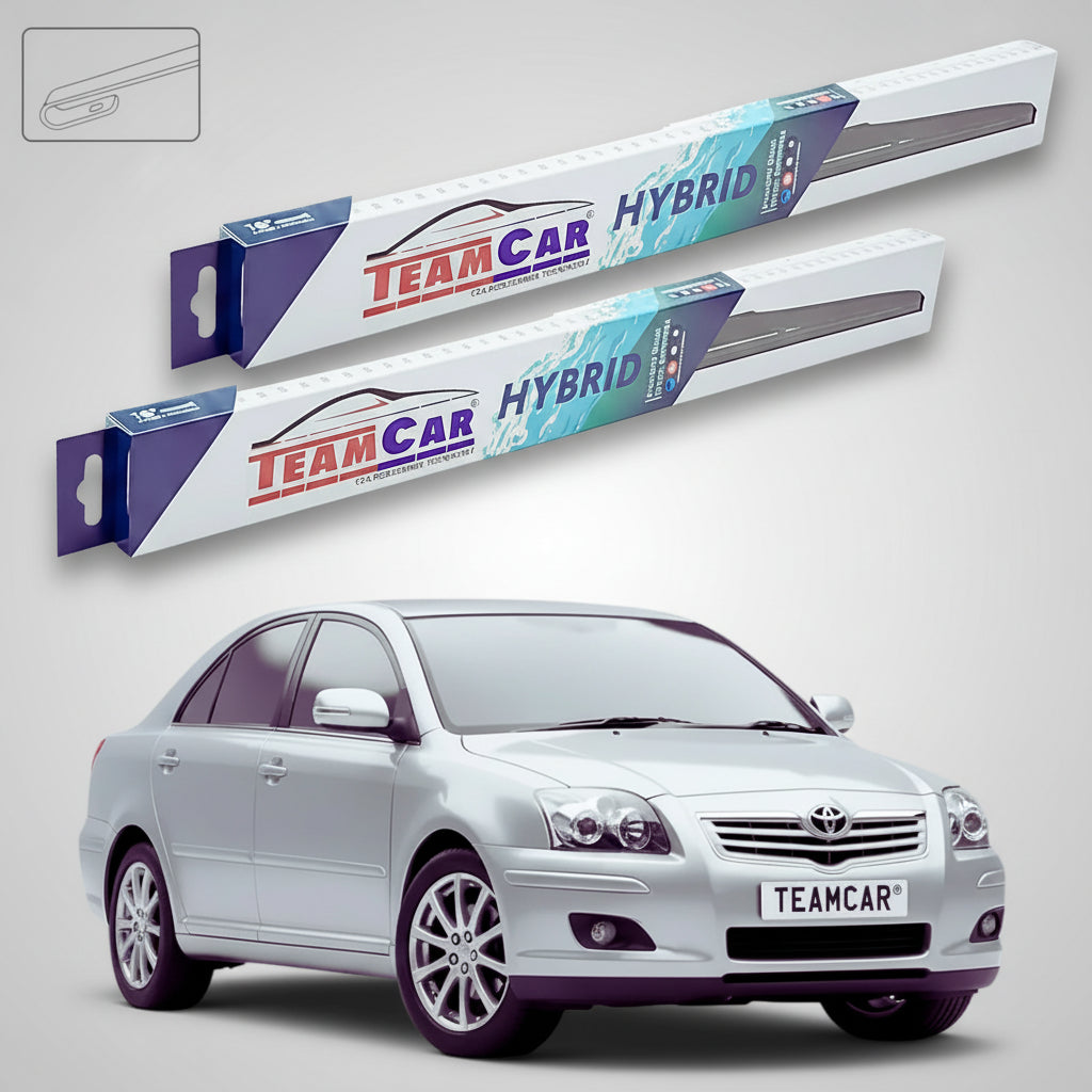 Ștergătoare Toyota Avensis T25 Liftback 2003-2008 | Set Față Hibrid – TeamCar®
