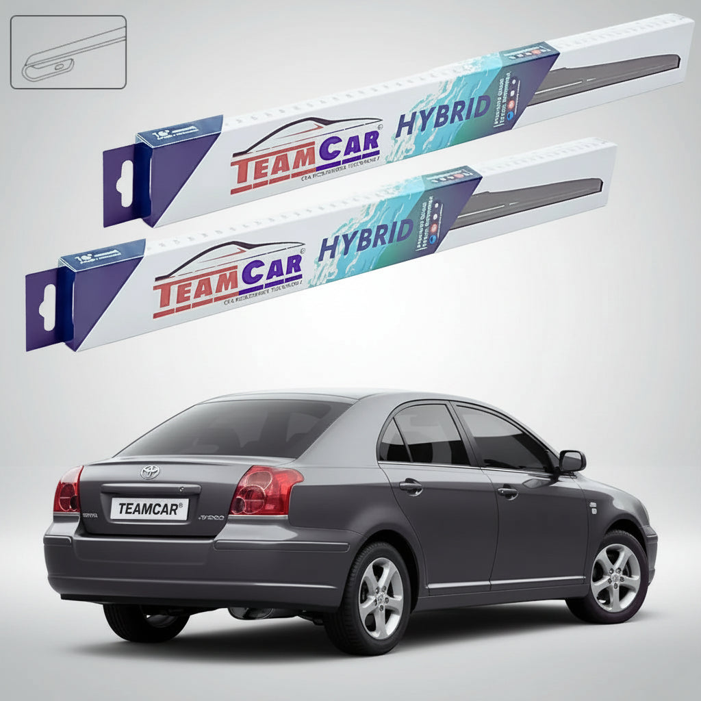 Ștergătoare Toyota Avensis T25 Liftback Plastic 2003-2008 | Set Față Hibrid – TeamCar®