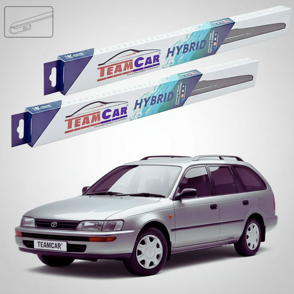 Ștergătoare Toyota Corolla E10 Estate 1992-1997 | Set Față Hibrid – TeamCar®