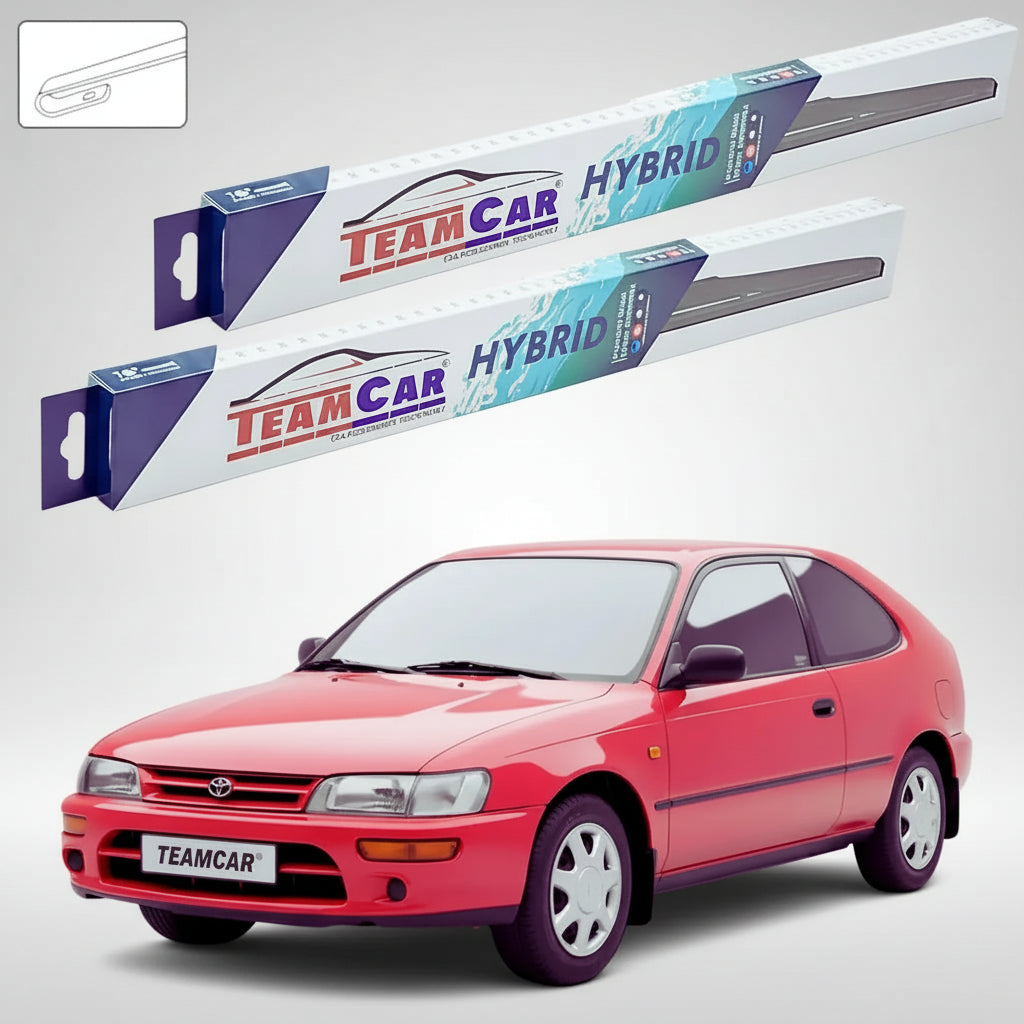 Ștergătoare Toyota Corolla E10 Hatchback 1992-1997 | Set Față Hibrid – TeamCar®