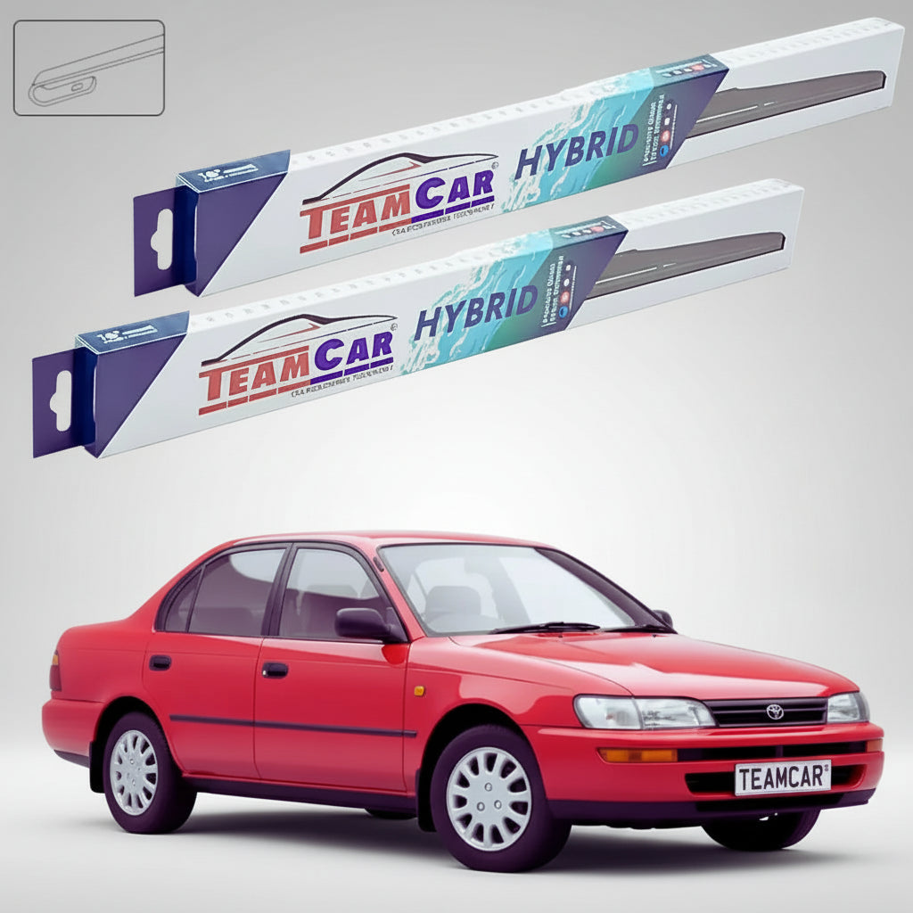 Ștergătoare Toyota Corolla E10 Sedan 1992-1997 | Set Față Hibrid – TeamCar®