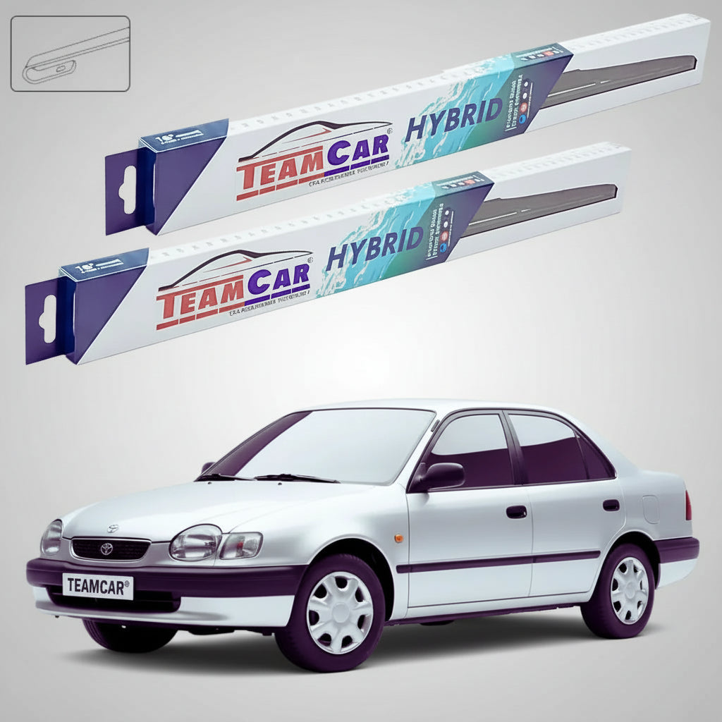 Ștergătoare Toyota Corolla E11 Sedan 1997-2001 | Set Față Hibrid – TeamCar®