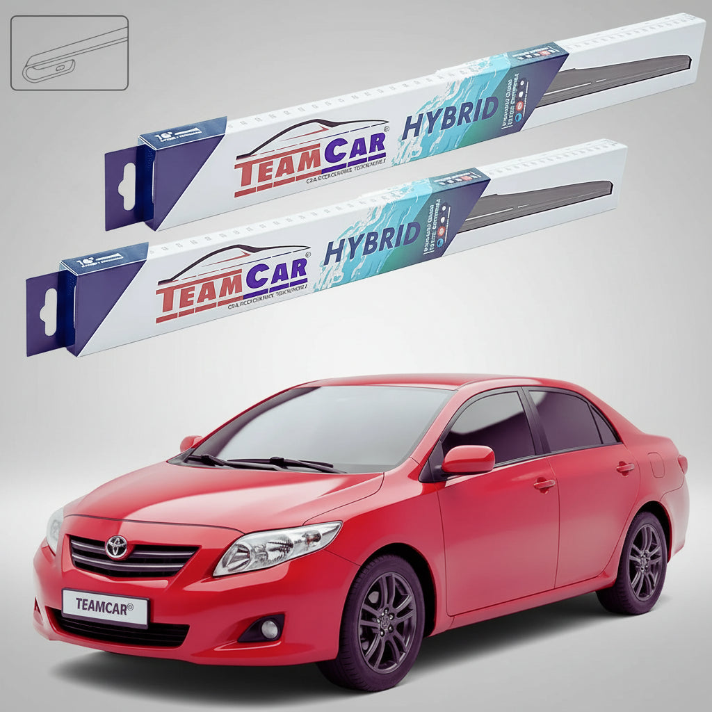 Ștergătoare Toyota Corolla E15 Sedan 2006-2016 | Set Față Hibrid – TeamCar®