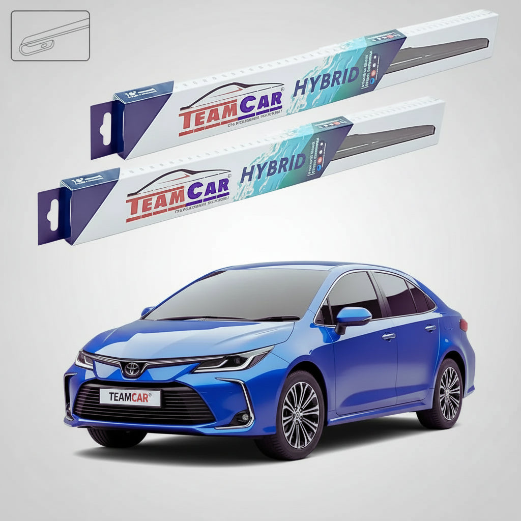 Ștergătoare Toyota Corolla E21 Sedan 2019-prezent | Set Față Hibrid – TeamCar®