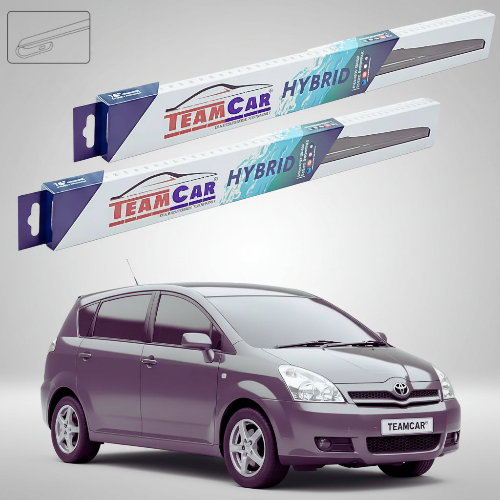 Ștergătoare Toyota Corolla Verso AR10 2004-2009 | Set Față Hibrid – TeamCar®