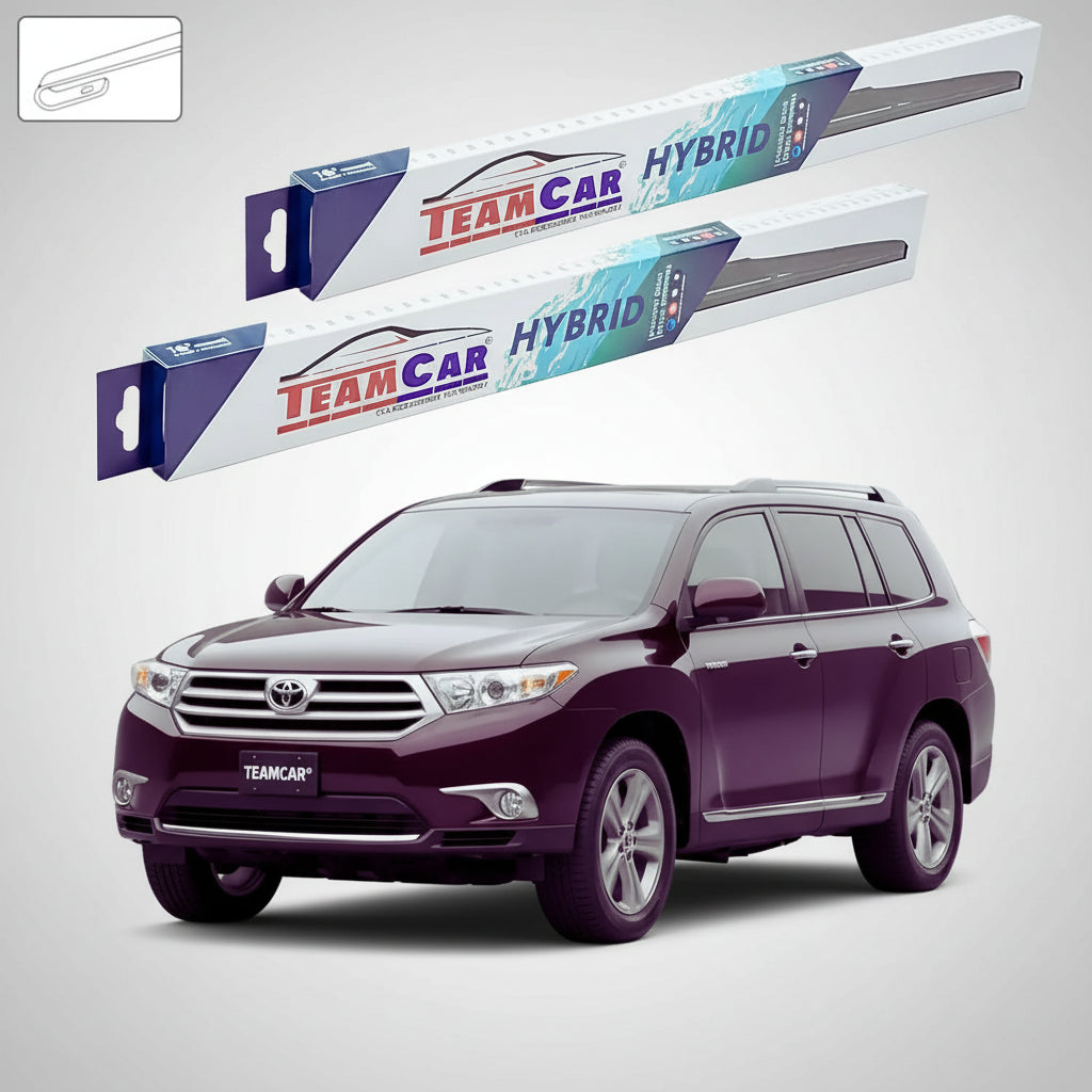 Ștergătoare Toyota Highlander Gen II-IV SUV 2007-prezent | Set Față Hibrid – TeamCar®