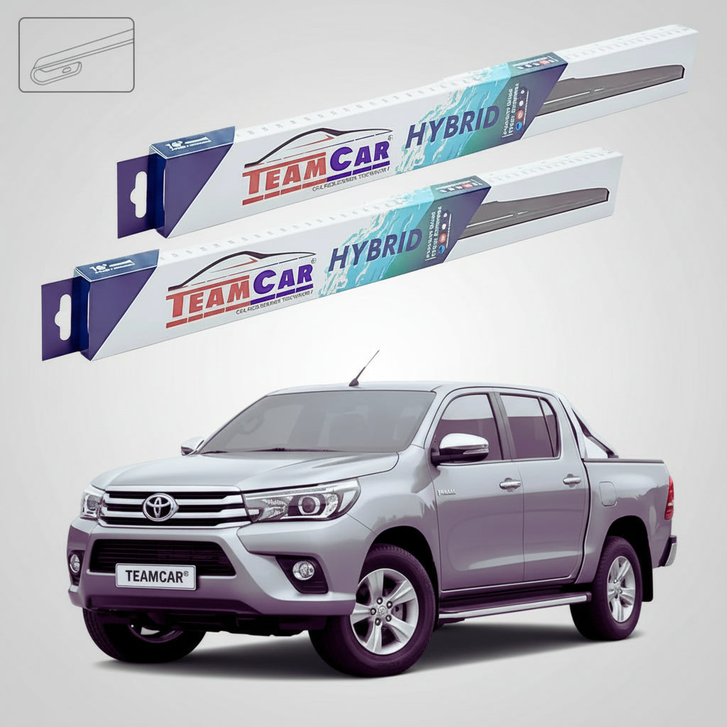 Ștergătoare Toyota Hilux Gen VIII Pick-up 2015-prezent | Set Față Hibrid – TeamCar®