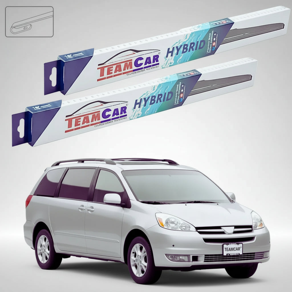 Ștergătoare Toyota Sienna L2 XL20 2006-2010 | Set Față Hibrid – TeamCar®