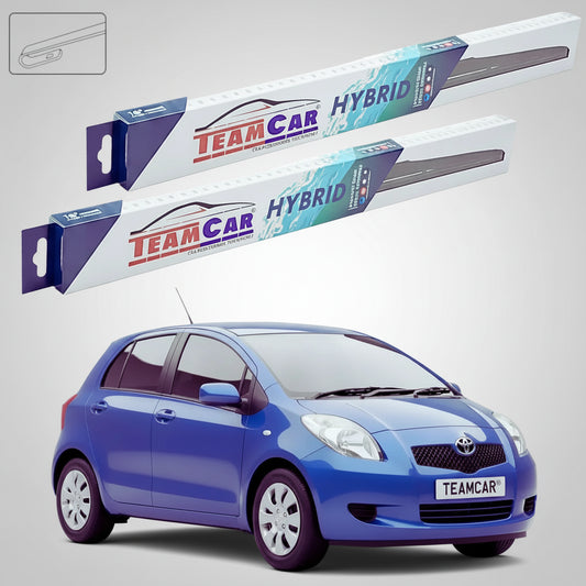 Ștergătoare Toyota Yaris P9 Hatchback 2005-2011 | Set Față Hibrid – TeamCar®