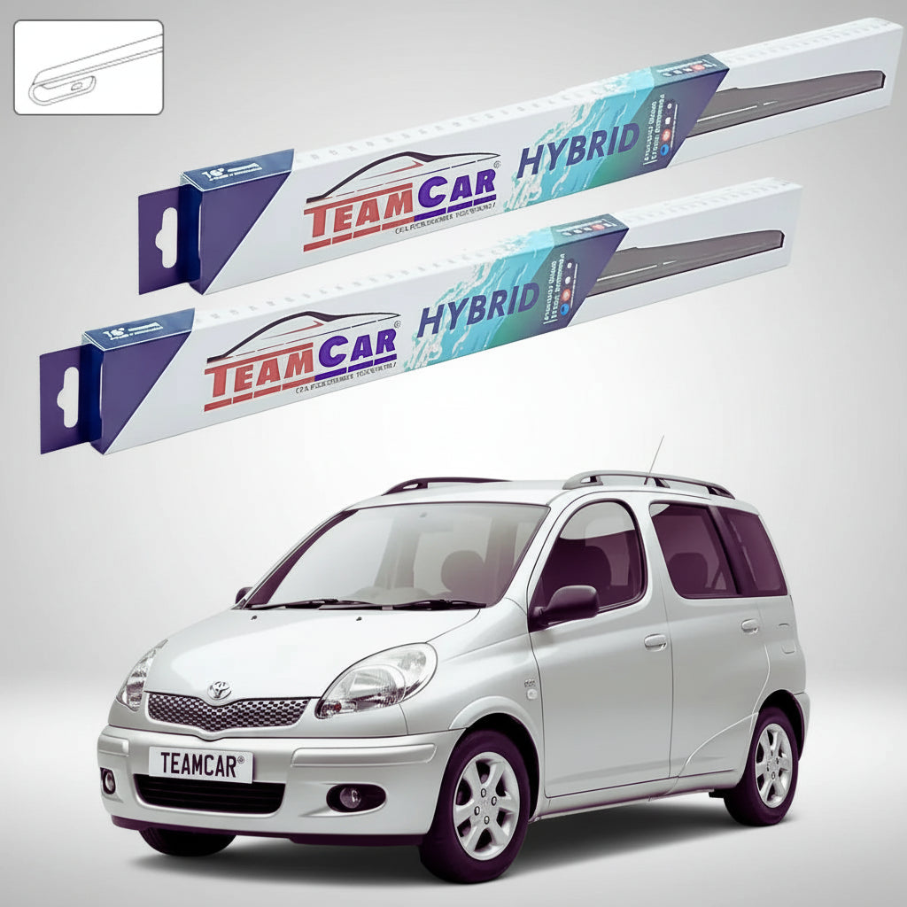 Ștergătoare Toyota Yaris Verso P2 MPV 2002-2005 | Set Față Hibrid – TeamCar®