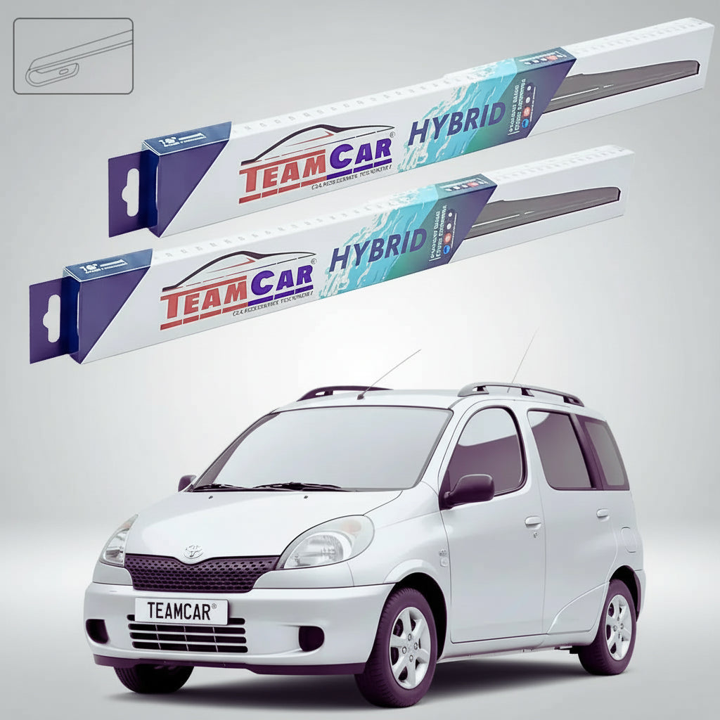 Ștergătoare Toyota Yaris Verso P2 MPV 1999-2002 | Set Față Hibrid – TeamCar®
