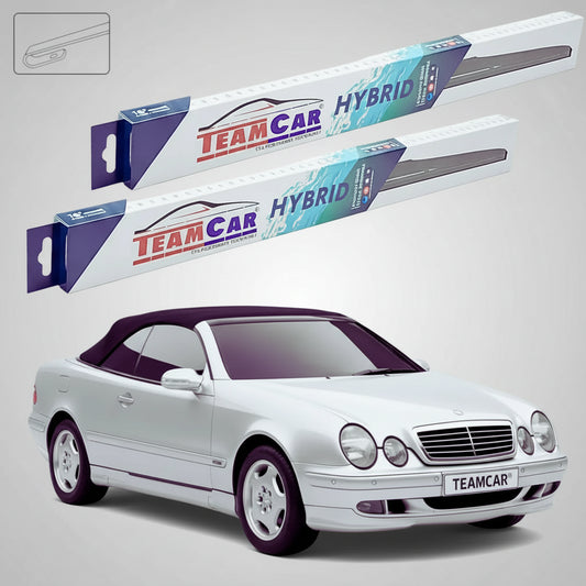 Ștergătoare Mercedes-Benz CLK Cabriolet A208 1998-2002 | Set Față Hibrid – TeamCar®