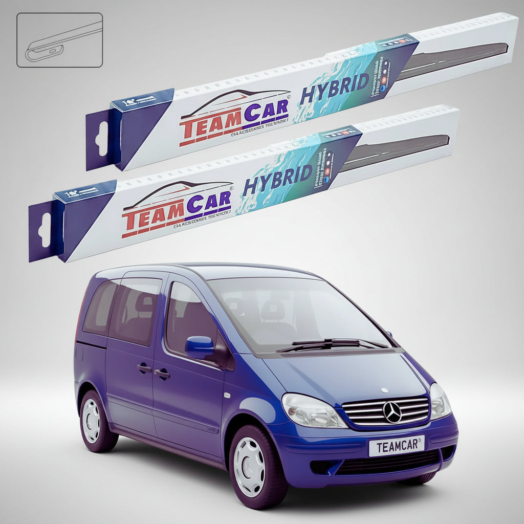 Ștergătoare Mercedes-Benz Vaneo 414 02.2002-03.2004 | Set Față Hibrid – TeamCar®