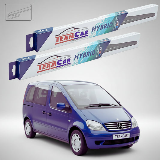 Ștergătoare Mercedes-Benz Vaneo 414 02.2002-03.2004 | Set Față Hibrid – TeamCar®