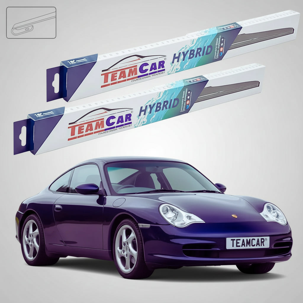 Ștergătoare Porsche 911 Carrera 4 996 2001-2005 | Set Față Hibrid – TeamCar®