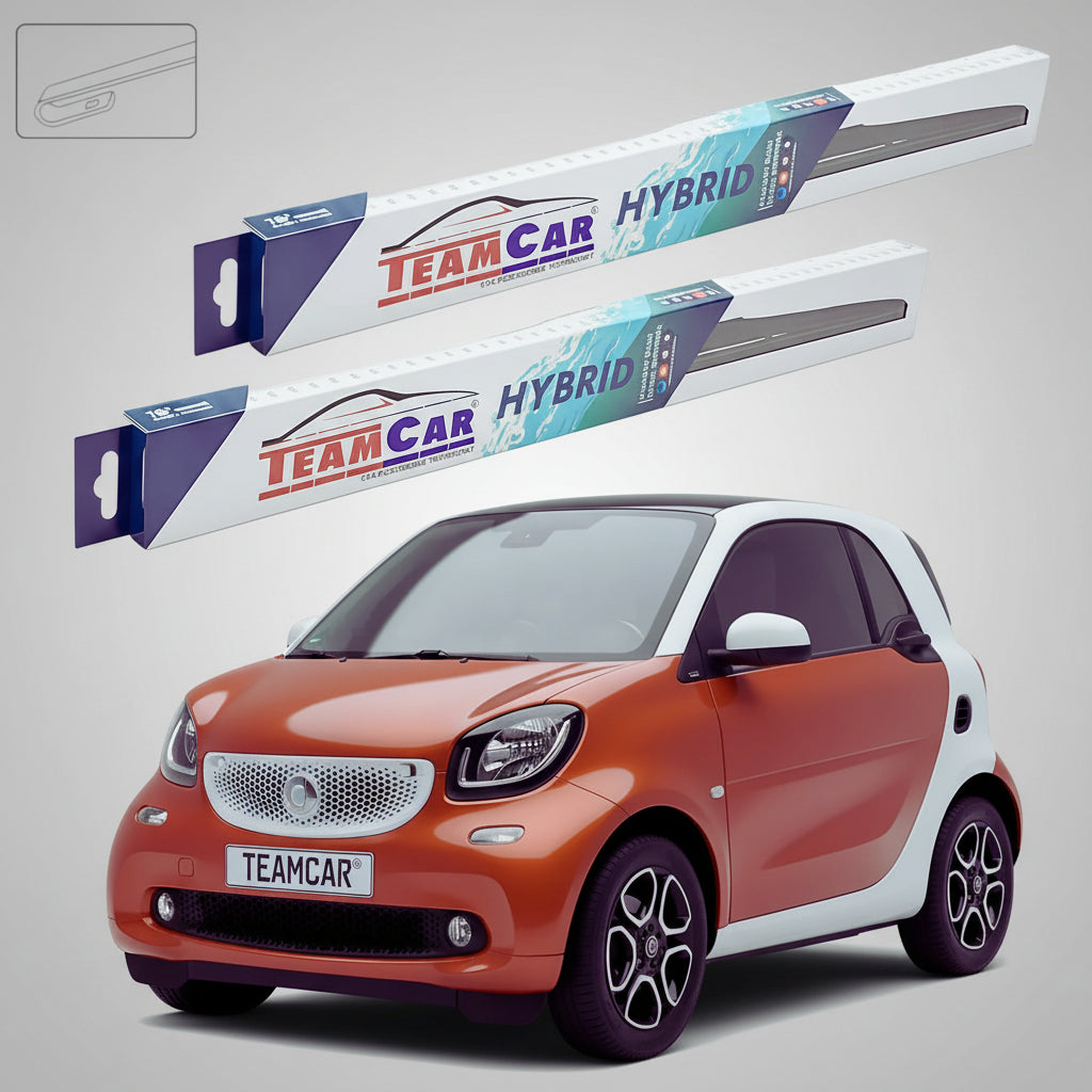 Ștergătoare Smart Fortwo Coupe 453 2014-2021 | Set Față Hibrid – TeamCar®