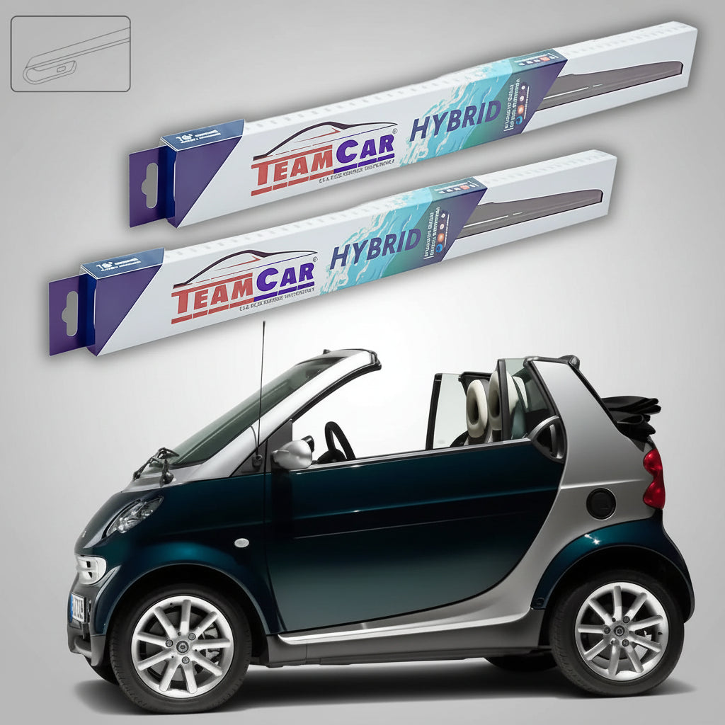 Ștergătoare Smart Fortwo Cabrio 450 2004-2007 | Set Față Hibrid – TeamCar®
