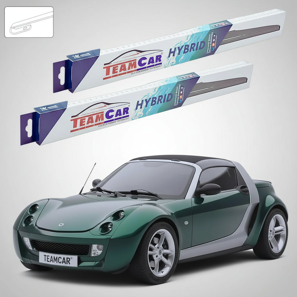 Ștergătoare Smart Roadster 452 2003-2005 | Set Față Hibrid – TeamCar®