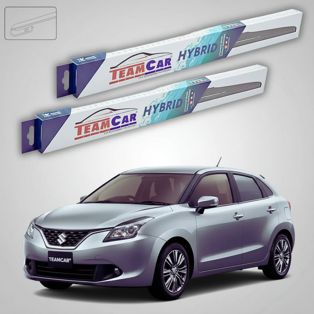 Ștergătoare Suzuki Baleno Hatchback FW/EW 2016+ | Set Față Hibrid – TeamCar®