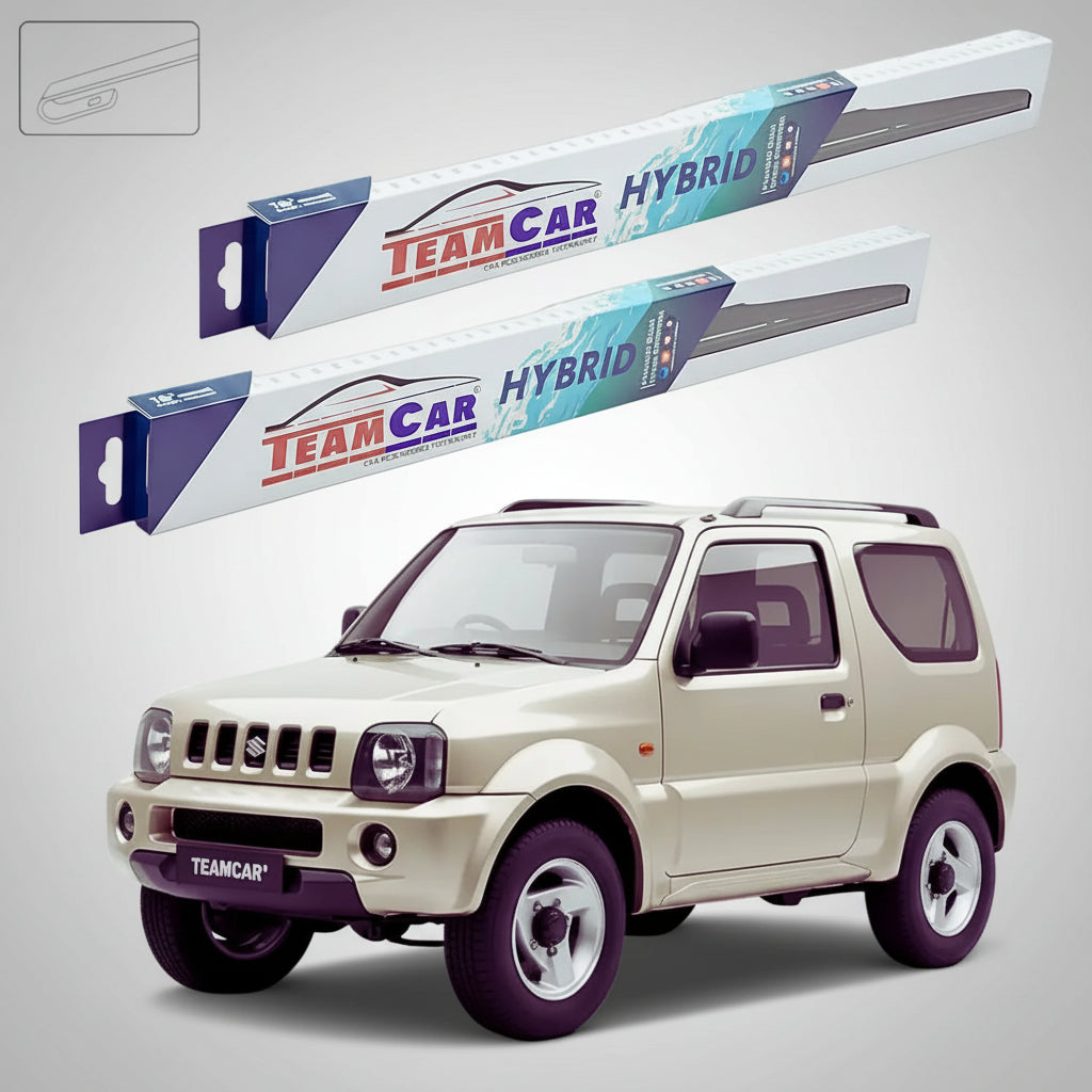 Ștergătoare Suzuki Jimny FJ 1998-2018 | Set Față Hibrid – TeamCar®