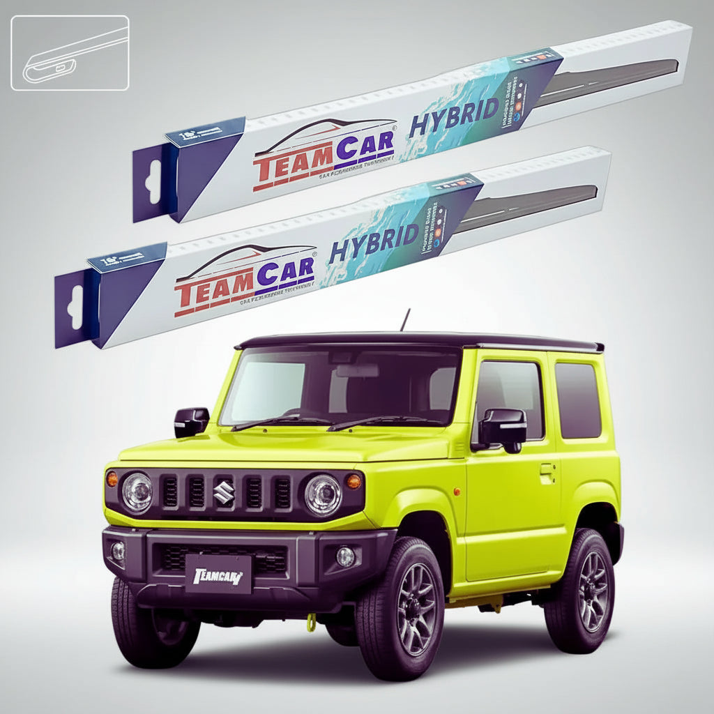 Ștergătoare Suzuki Jimny GJ/A6G 2018+ | Set Față Hibrid – TeamCar®