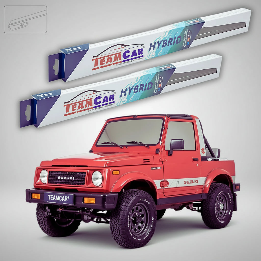Ștergătoare Suzuki Samurai SJ 1987-2004 | Cabrio | Set Față Hibrid – TeamCar®