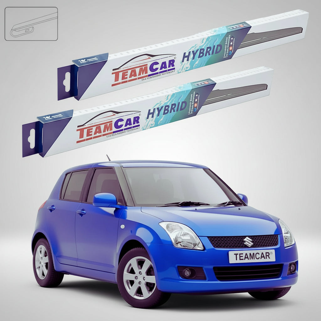 Ștergătoare Suzuki Swift MZ/EZ 2005-2010 | Set Față Hibrid – TeamCar®