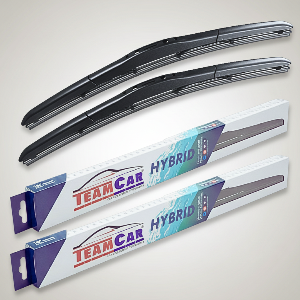 set de ștergătoare față hibrid teamcar