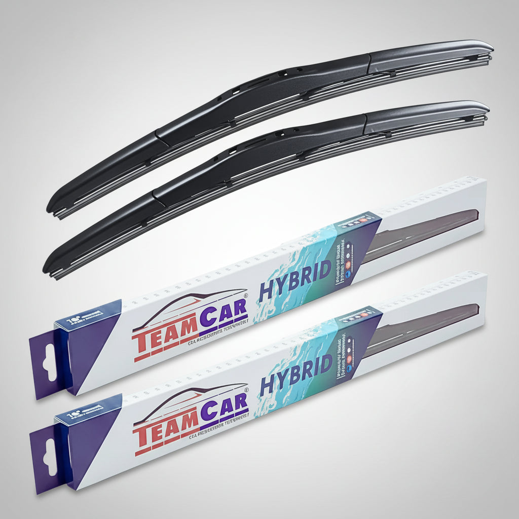 Set față ștergătoate hibrid teamcar.