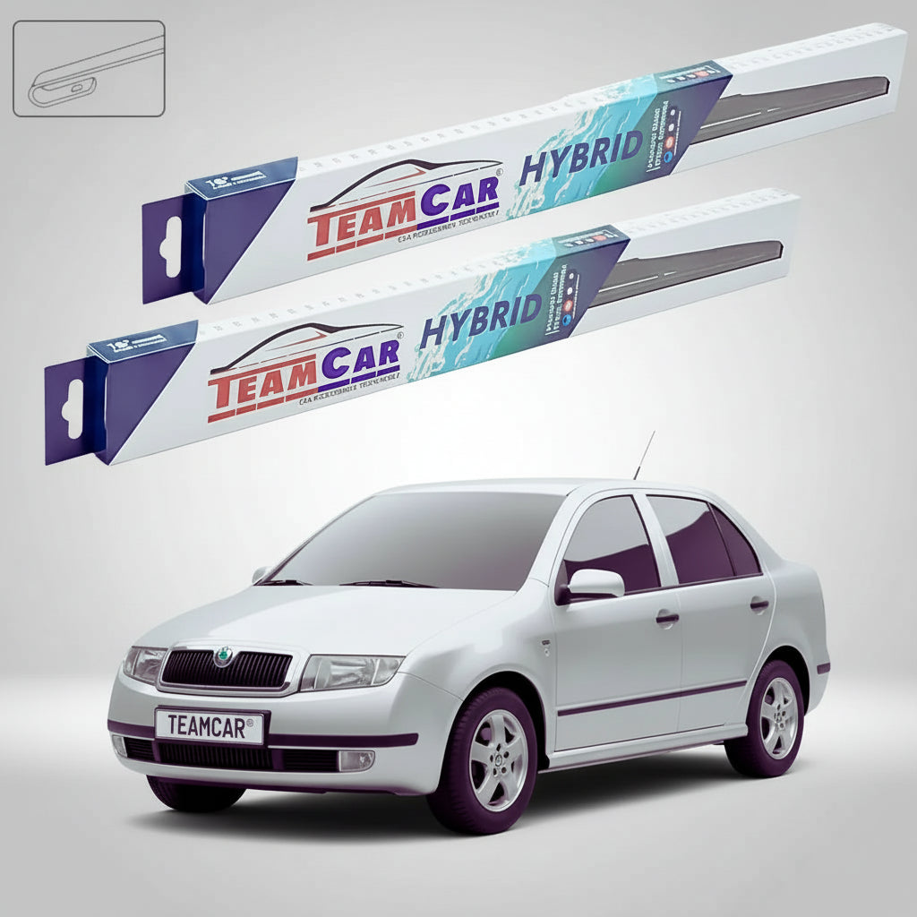 Ștergătoare Skoda Fabia I (6Y3) (1999–2007) | Set Față Hibrid – TeamCar®