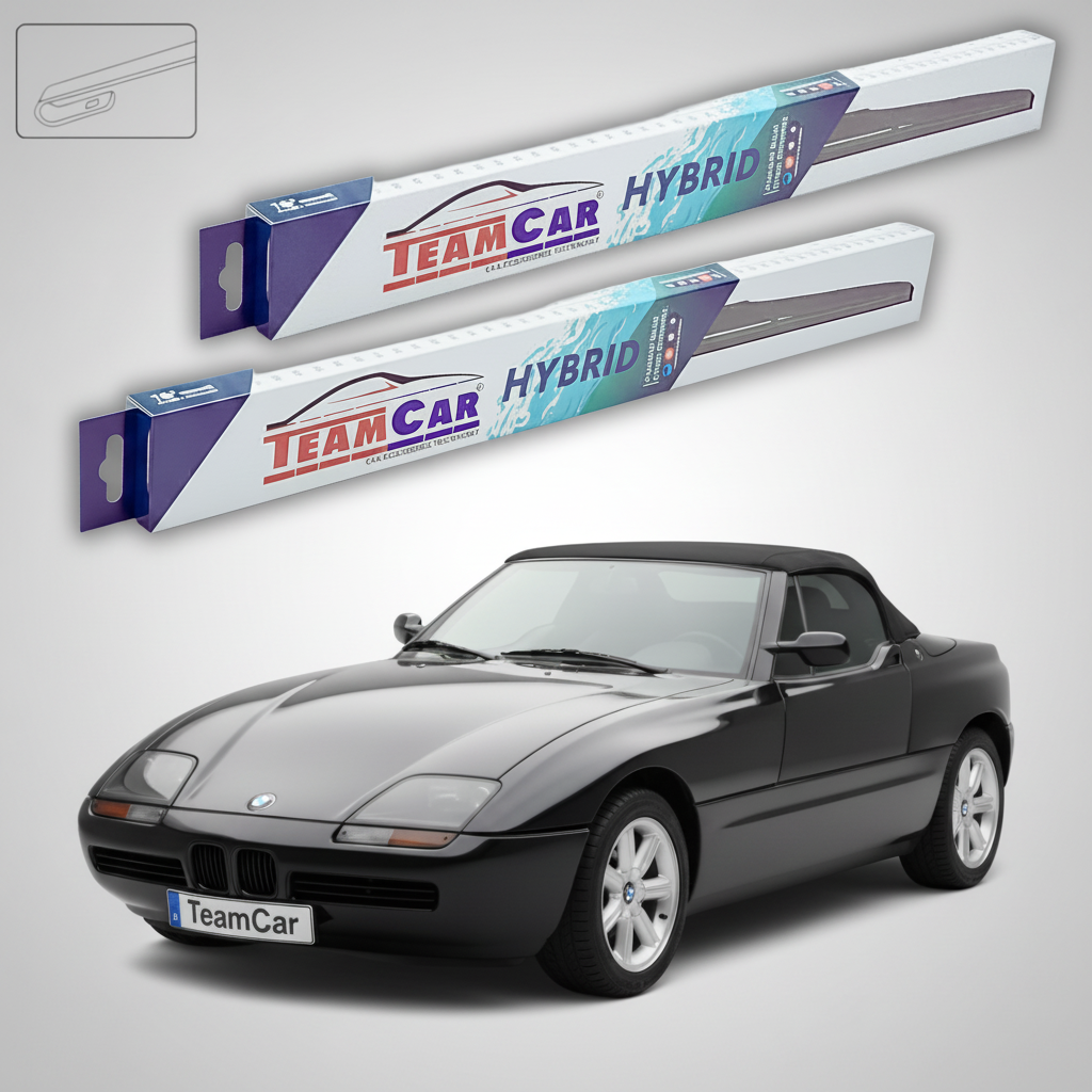 Ștergătoare TeamCar® pentru BMW Z1 Roadster (E30) 1988–1991 – Set Față Hibrid