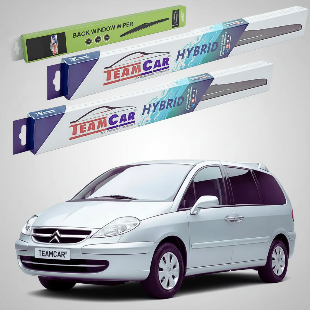 Ștergătoare Citroën C8 EA/EB Monovolum 2005-2010 | Set Față+Spate Hibrid – TeamCar®